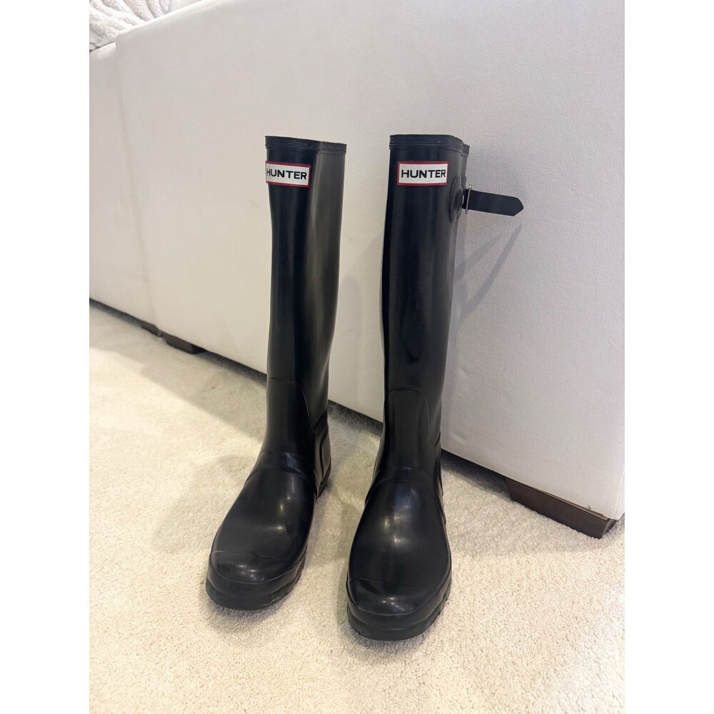 Hunter Boots Black Size 8